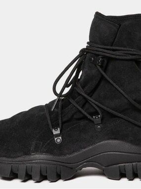 Asics Black Suede Lace-Up Hiking Boot